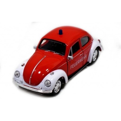 Welly Volkswagen Beetle Hard Top Feuerwehr Červený 1:34