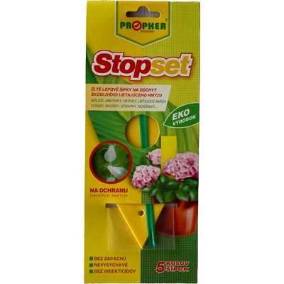 STOPSET žlté lepové šípky PROPHER – 5 ks