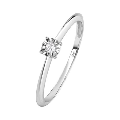 Bliss Диамантен пръстен от бяло злато Bliss 20101410 (20101410)