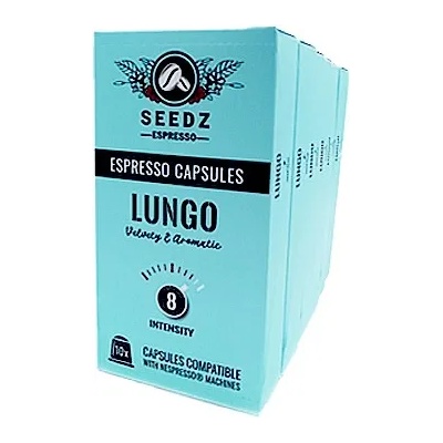 CoffeeSeedz Espresso Seedz Lungo Packet - Биоразградими Капсули - 100 бр