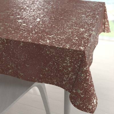 Biante Sametový čtvercový ubrus Isabela IBL-013 Gold Design starorůžový 100x100 cm