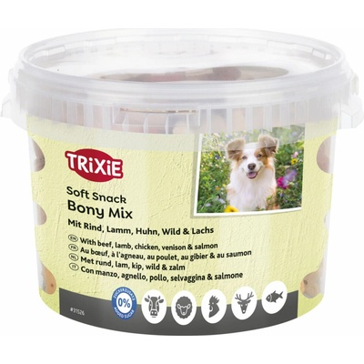 Trixie Soft Snack Bony MIX XXL Hovězí jehněčí kuře zvěřina losos 1800 g