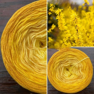 Příze Čarovné klbko (3n) 1000m Magic Ombré Light - Forsythia
