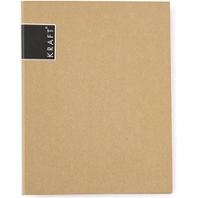 KRAFT nature karisblok A4, lamino, šírka 3cm, linajkový, 100 listov, 4-krúžkový, hnedý kraft
