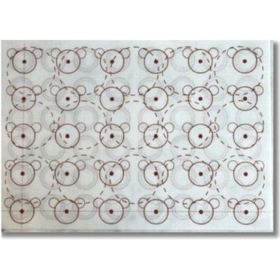 Cesil Silikonová pečicí podložka na makronky 29,5 x 42 cm 29,5 x 42 cm – Zboží Dáma
