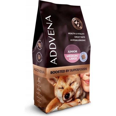 Addvena Boosted by Superfoods Junior Medium & Large Beef 10 kg