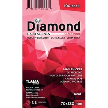 Tlama games Obaly na karty Diamond Pink Tarot