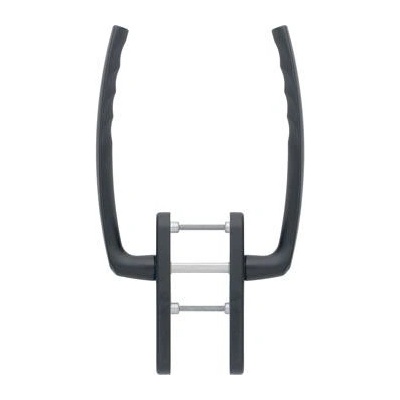 HOPPE sada pro posuvné portály ATLANTA klika/klika PZ, 253 mm, hliník černý mat