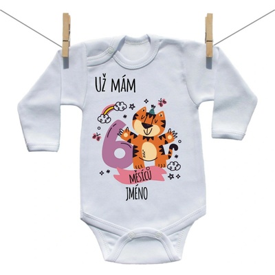 Boodyy Body s dlouhým rukávem Už mám 6 měsíců se zvířátkem