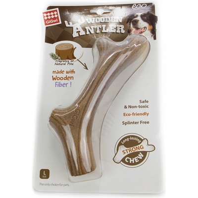 GiGwi WOODEN ANTLER Dentální žvýkací hračka