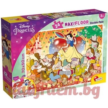 Lisciani Пъзел lisciani 86627 - 24 части - Снежанка, двулицев пъзел (li86627)