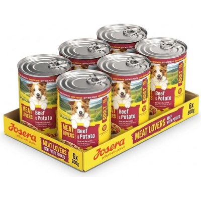 Josera Dog Meat Lovers Menu Beef with Potato 6 x 400 g