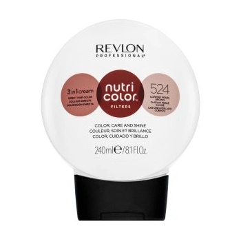 Revlon Nutri Color Filters 3in1 Cream подхранваща маска с цветни пигменти за опресняване на цвета 524 Coppery Pearl Brown 240 ml