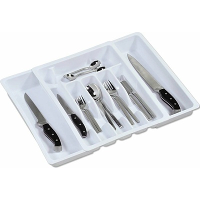 Kesper Plastový kuchyňský organizér Loft White, 50x38 cm