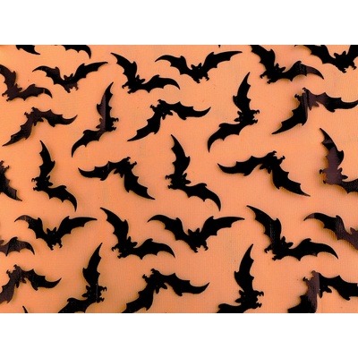 Úplet šifonový netopýr, střední, 1 oranžová