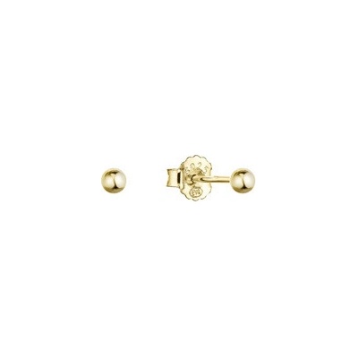 EVOLUTION GROUP CZ Pozlacené stříbrné náušnice kulička 3mm - 61013 yellow gold