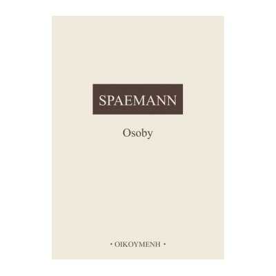 Osoby, Pokusy o rozlišení mezi něčím a někým