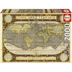 Educa Пъзел Educa - Карта на света, 2000 части (EDU19620)