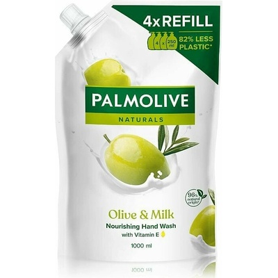 Palmolive Naturals Milk & Olive prírodné tekuté mydlo na ruky náhradná náplň 1000 ml