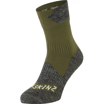 SealSkinz Nepromokavé ponožky Bircham zelená