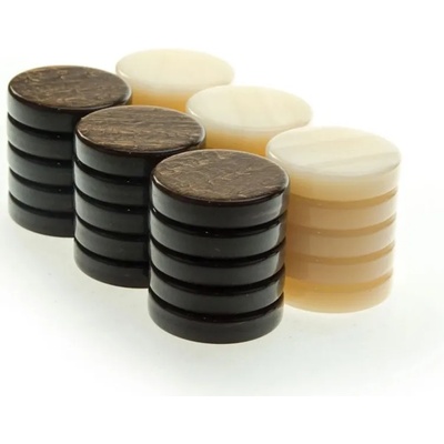 Manopoulos Комплект пулове Manopoulos - акрилни, седефен ефект, кафяви