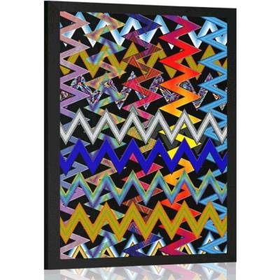 Plakát nádherný vzor v barvách - 20x30 silver