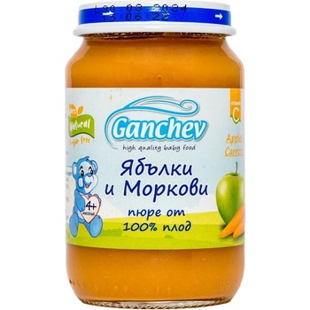 Ганчев пюре ябълки и моркови - 190 г