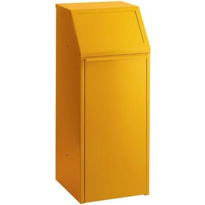 VAR, Kovový odpadkový kôš na triedený odpad 68 l, žltý