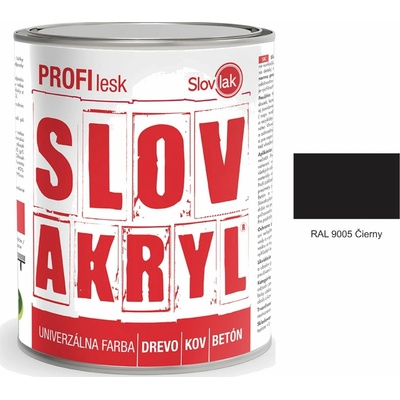 Slovakryl Profi lesk 0,75 kg čierna