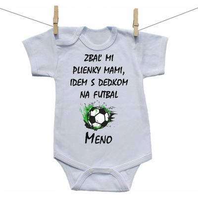 Boodyy Body s krátkym rukávom Idem s dedkom na futbal