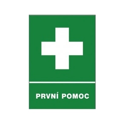 Tabulka bezpečnostní - První pomoc 300 x 210 mm, balení 1 ks