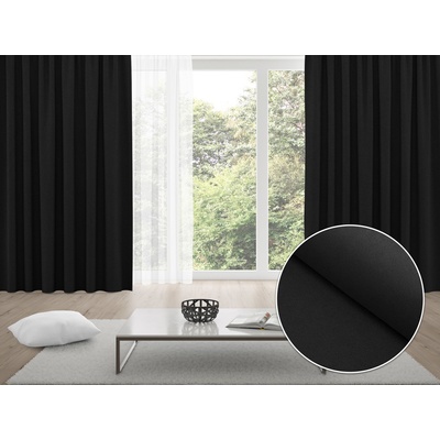 Biante Zatemňovací závěs Blackout BKS-410 Černý - šířka 140 cm 140x140 cm