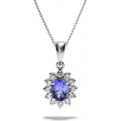 Blink-Blink Luxusný diamantový prívesok s Tanzanitom 4250BTaG