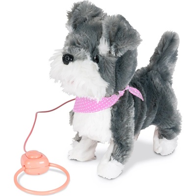 Kids World štěně s vodítkem růžová