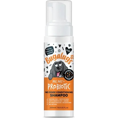 Bugalugs Probiotic No-Rinse Shampoo - Пробиотичен шампоан за кучета без изплакване 200 мл