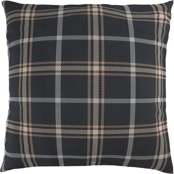 Kvalitex bavlna Nordic Collection Káro tmavo hnedé 30 x 40 cm