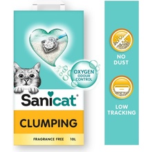 Sanicat Clumping White Unscented 10 l