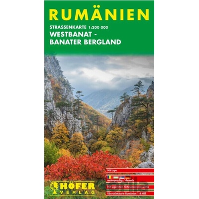 Rumunsko (Pohoří Západní Banát-Banát) 1:200 000 / automapa Höfer Verlag