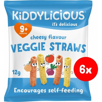 KIDDYLICIOUS Tyčinky - se sýrovou příchutí 6 x 12 g