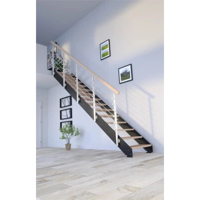 Pertura Libra Lepené dřevo buk bez podstupnic černá rovné 107 cm 16/17