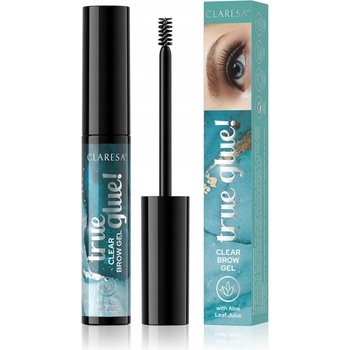 Claresa True Glue! Priehľadný gél na fixáciu obočia 01 Transparent 8 g