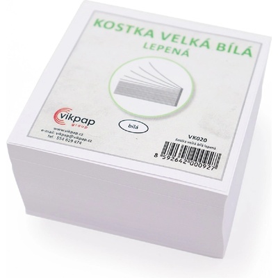 VK020 Kostka velká bílá lepená – Zboží Dáma