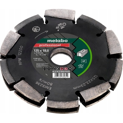 Dia-FS2 Diamantový kotouč 125x18x22,23 mm UP Metabo 628298000