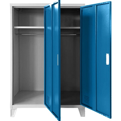 Carmen Метален шкаф Carmen CR-1605-2 JZ - сив / син (3580178_1)