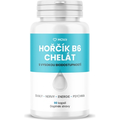 MOVit Energy Hořčík B6 chelát 90 kapslí