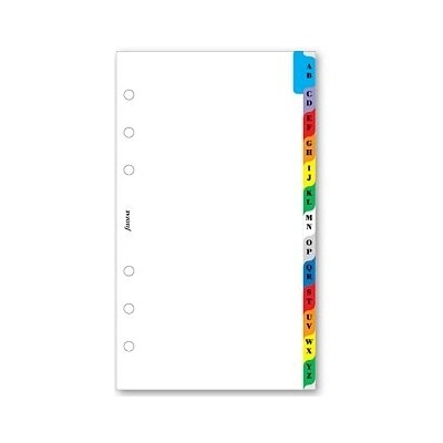 Filofax krajové výřezy A-Z náplň osobních diářů