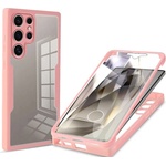 Techsuit Калъф за Samsung Galaxy S24 Ultra + Протектор - ColorVerse 360 Series - Розов