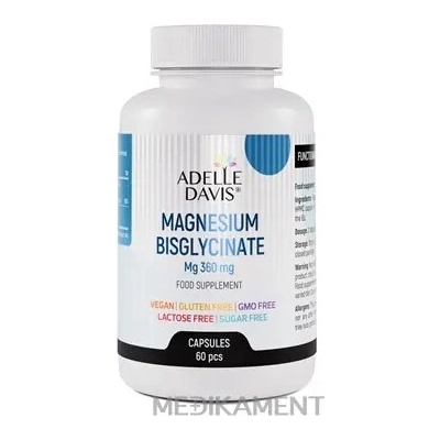 Adelle Davis MAGNESIUM bisglycinate kapsuly 60 ks
