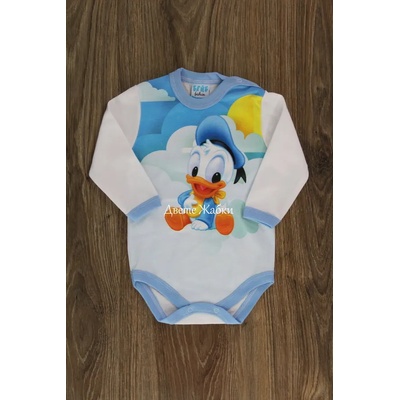 БЕЙБ ФЕШЪН ЕООД Боди с дълъг ръкав Доналд, 74, 80