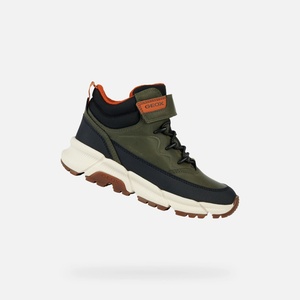 Geox Каки момчешки анкъл обувки Geox Flexyper Plus Geox | Zelen | Момчешки | 36